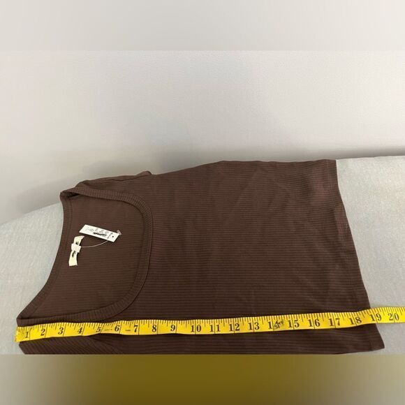 Madewell Square-Neck Long-Sleeve Crop Tee in Sleekhold NWT Size XXS - Picture 6 of 6